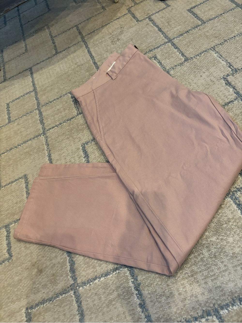 Zara Men's Chinos in Dusty Pink
